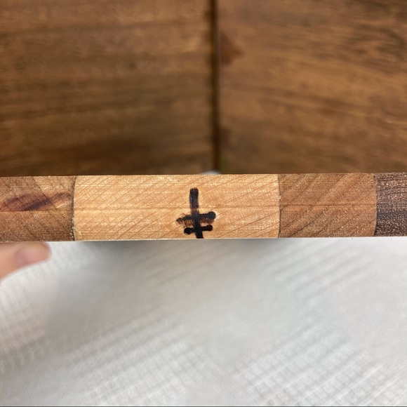 Handcrafted Multicolor Wooden Mini Cutting Board - Picture 4 of 4